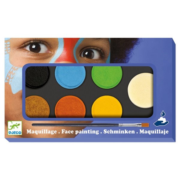 Kinderschminken: Palette 6 Farben - Natur *
